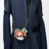 Knight Cat clutch in metal and nappa lambskin Sunrise Orange Knight Cat clutch in metal and nappa lambskin Sunrise Orange