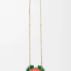 Knight Cat clutch in metal and nappa lambskin Sunrise Orange Knight Cat clutch in metal and nappa lambskin Sunrise Orange