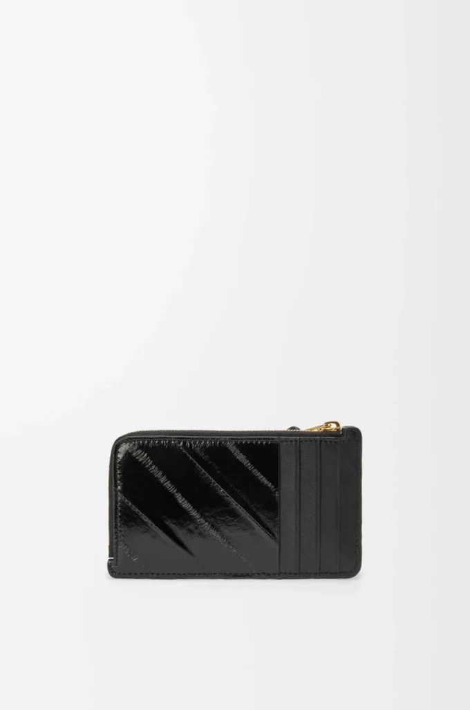 Knot coin cardholder in eel Black Knot coin cardholder in eel Black