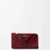 Knot coin cardholder in eel Dark Burgundy Knot coin cardholder in eel Dark Burgundy