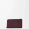 Knot coin cardholder in shiny nappa calfskin Dark Burgundy/Light Citrine Knot coin cardholder in shiny nappa calfskin Dark Burgundy/Light Citrine