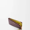 Knot coin cardholder in shiny nappa calfskin Dark Burgundy/Light Citrine Knot coin cardholder in shiny nappa calfskin Dark Burgundy/Light Citrine