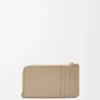 Knot coin cardholder in shiny nappa calfskin Sand/Tropical Green Knot coin cardholder in shiny nappa calfskin Sand/Tropical Green
