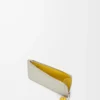 Knot coin cardholder in shiny nappa calfskin Shell Grey/Dandelion Knot coin cardholder in shiny nappa calfskin Shell Grey/Dandelion