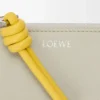 Knot coin cardholder in shiny nappa calfskin Shell Grey/Dandelion Knot coin cardholder in shiny nappa calfskin Shell Grey/Dandelion