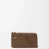 Knot coin cardholder in shiny nappa calfskin Tundra Knot coin cardholder in shiny nappa calfskin Tundra