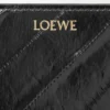 Knot compact wallet in eel Black