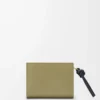 Knot compact wallet in shiny nappa calfskin Eucalyptus/Deep Navy Knot compact wallet in shiny nappa calfskin Eucalyptus/Deep Navy