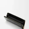 Knot slim zip around wallet in eel Black Knot slim zip around wallet in eel Black