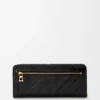 Knot slim zip around wallet in eel Black Knot slim zip around wallet in eel Black