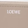 Knot zip around wallet in shiny nappa calfskin Clay/Plum