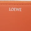 Knot zip around wallet in shiny nappa calfskin Maple/Papercraft