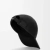 L patch cap in cotton Black L patch cap in cotton Black