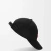 L patch cap in cotton Black L patch cap in cotton Black