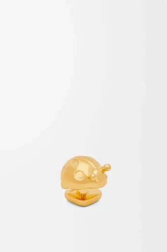 Ladybug pin in brass Gold