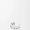 Large braided cuff in sterling silver Silver