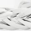Large braided cuff in sterling silver Silver