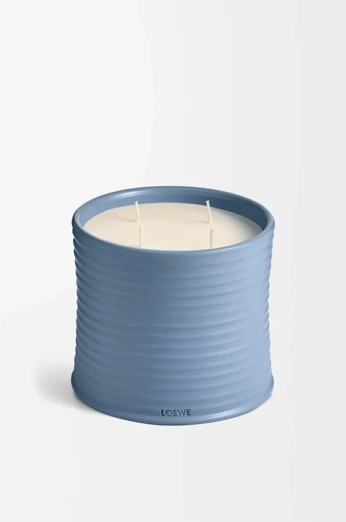 Large Cypress Balls candle Baby Blue
