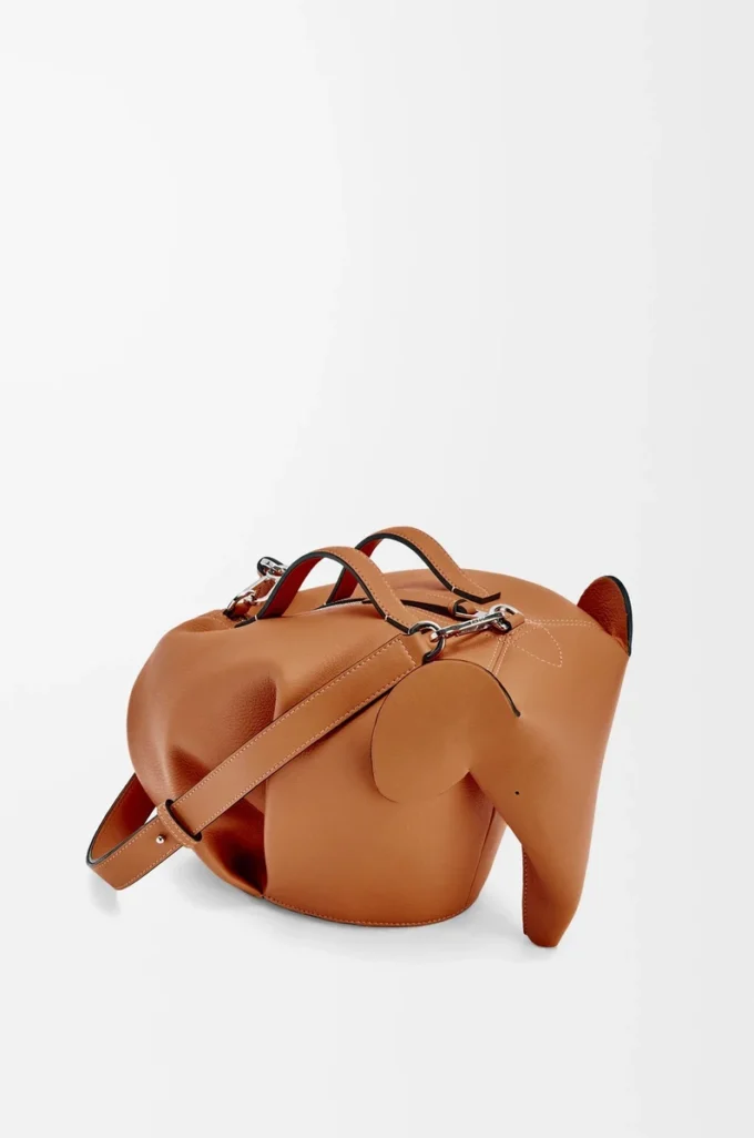 Large Elephant bag in classic calfskin Tan Large Elephant bag in classic calfskin Tan