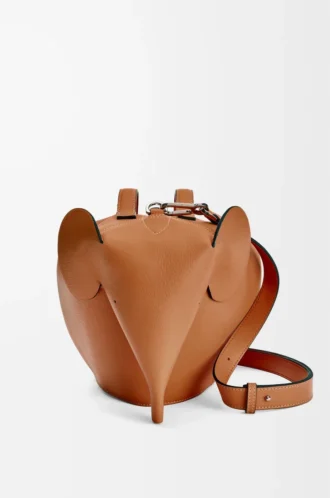 Large Elephant bag in classic calfskin Tan