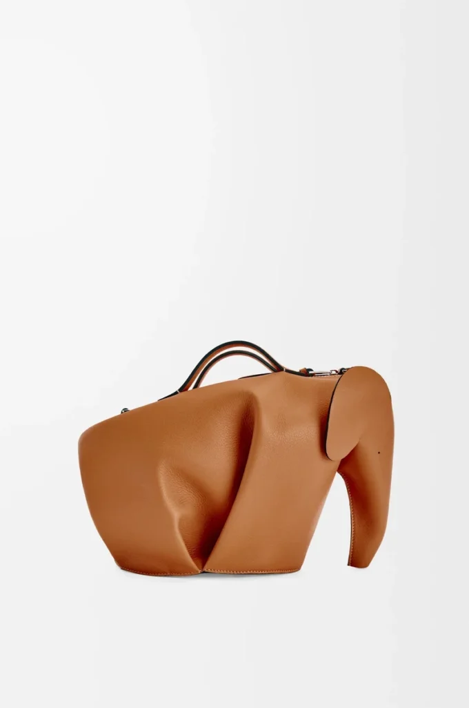 Large Elephant bag in classic calfskin Tan Large Elephant bag in classic calfskin Tan