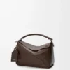 Large Featherlight Puzzle bag in nappa lambskin Dark Chestnut Large Featherlight Puzzle bag in nappa lambskin Dark Chestnut