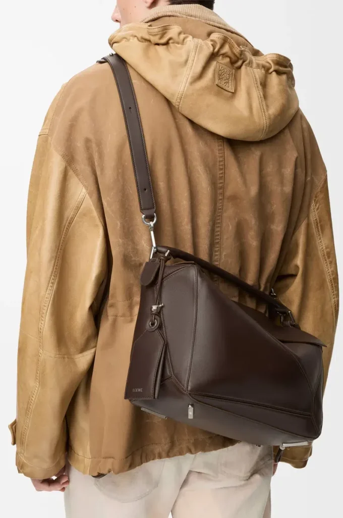 Large Featherlight Puzzle bag in nappa lambskin Dark Chestnut Large Featherlight Puzzle bag in nappa lambskin Dark Chestnut