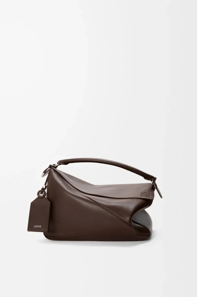 Large Featherlight Puzzle bag in nappa lambskin Dark Chestnut Large Featherlight Puzzle bag in nappa lambskin Dark Chestnut