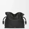 Large Flamenco clutch in nappa calfskin Black Large Flamenco clutch in nappa calfskin Black