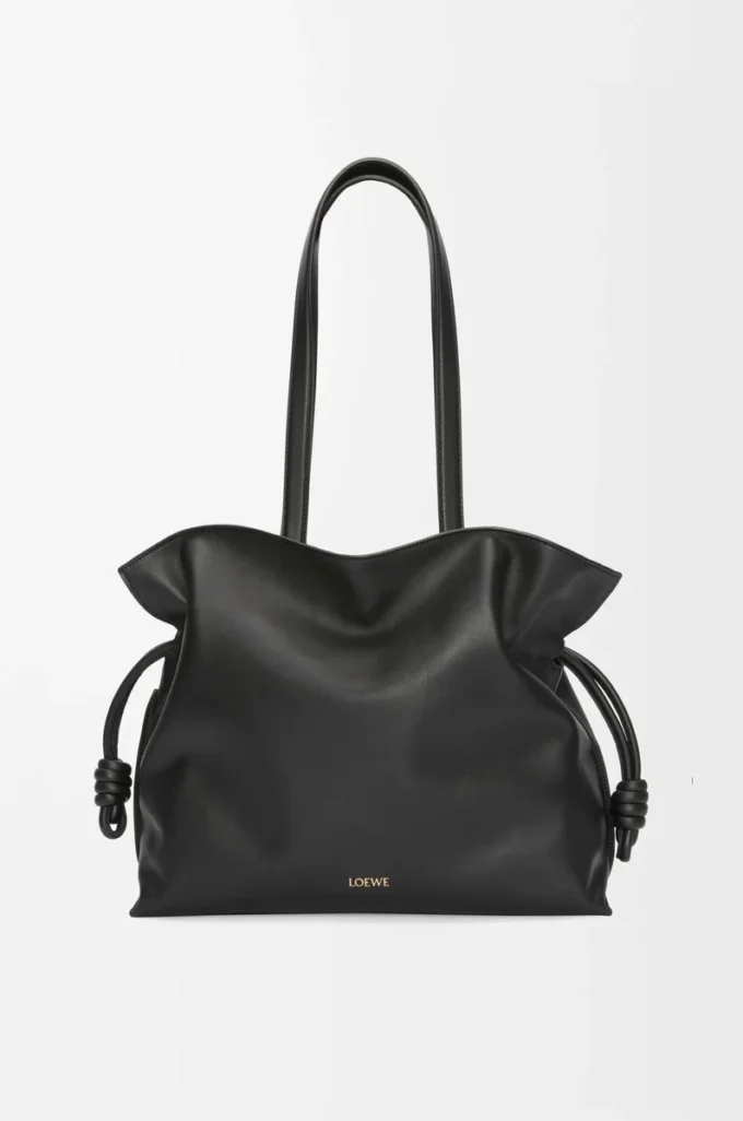 Large Flamenco clutch in nappa calfskin Black Large Flamenco clutch in nappa calfskin Black