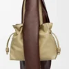 Large Flamenco clutch in nappa calfskin Clay Green Large Flamenco clutch in nappa calfskin Clay Green