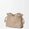 Large Flamenco clutch in nappa calfskin Sand Large Flamenco clutch in nappa calfskin Sand