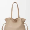 Large Flamenco clutch in nappa calfskin Sand Large Flamenco clutch in nappa calfskin Sand