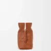 Large Flamenco clutch in nappa calfskin Squirrel Large Flamenco clutch in nappa calfskin Squirrel