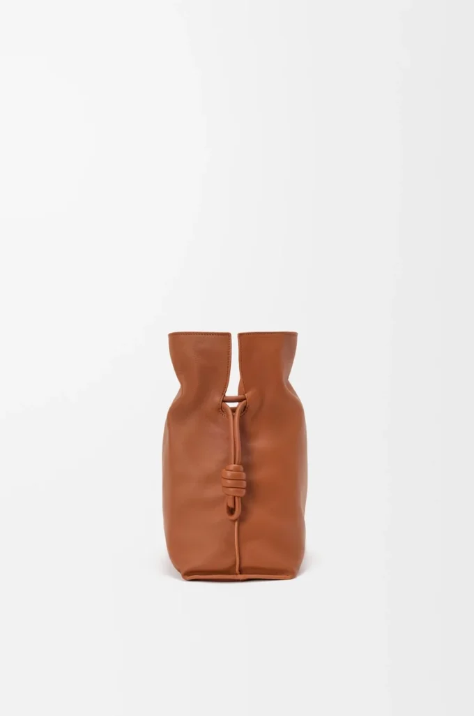 Large Flamenco clutch in nappa calfskin Squirrel Large Flamenco clutch in nappa calfskin Squirrel