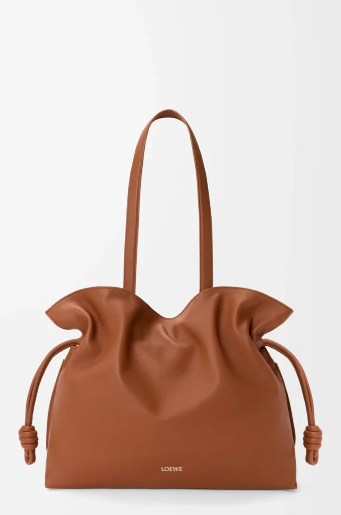 Large Flamenco clutch in nappa calfskin Squirrel Large Flamenco clutch in nappa calfskin Squirrel