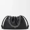 Large Flamenco purse in fine grained calfskin Black Large Flamenco purse in fine grained calfskin Black