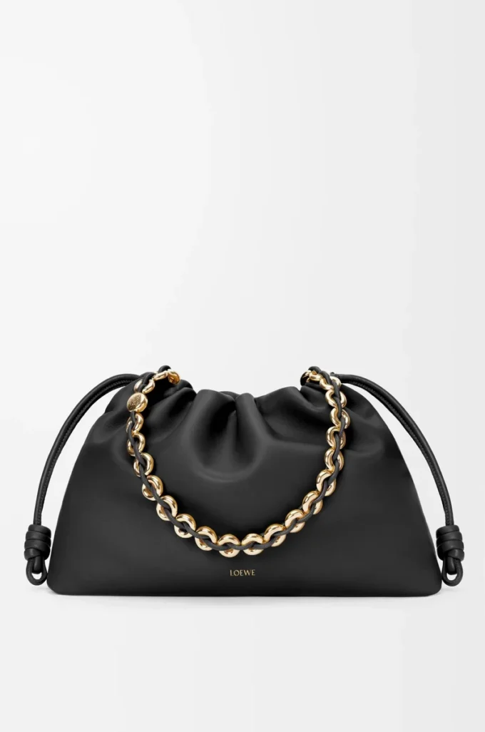 Large Flamenco purse in mellow nappa lambskin Black Large Flamenco purse in mellow nappa lambskin Black