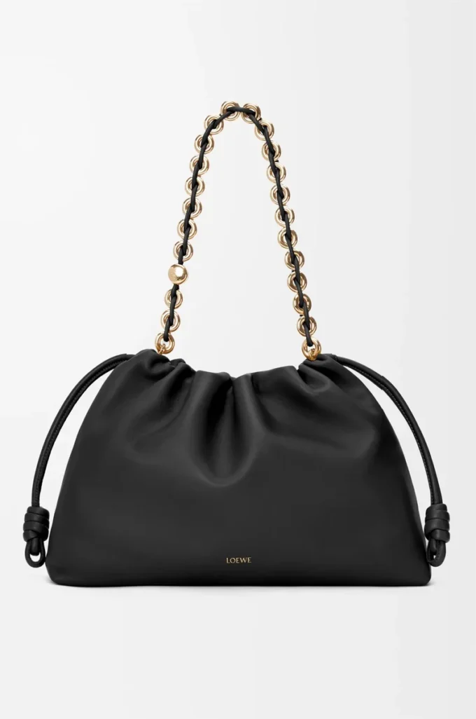 Large Flamenco purse in mellow nappa lambskin Black Large Flamenco purse in mellow nappa lambskin Black