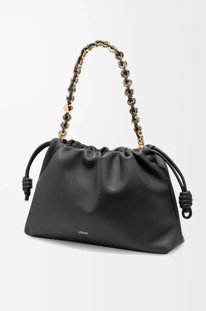 Large Flamenco purse in mellow nappa lambskin Black Large Flamenco purse in mellow nappa lambskin Black