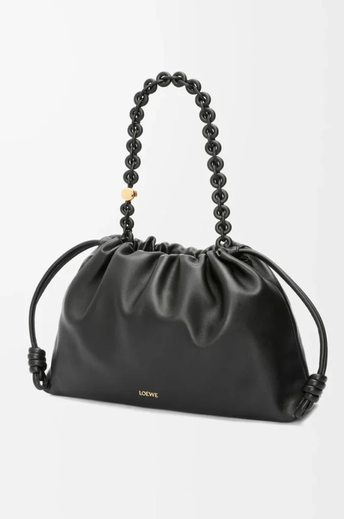 Large Flamenco purse in mellow nappa lambskin Black Large Flamenco purse in mellow nappa lambskin Black