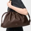 Large Flamenco purse in mellow nappa lambskin Dark Chestnut Large Flamenco purse in mellow nappa lambskin Dark Chestnut