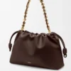 Large Flamenco purse in mellow nappa lambskin Dark Chestnut Large Flamenco purse in mellow nappa lambskin Dark Chestnut