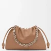 Large Flamenco purse in mellow nappa lambskin Mocha Large Flamenco purse in mellow nappa lambskin Mocha