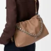 Large Flamenco purse in mellow nappa lambskin Mocha Large Flamenco purse in mellow nappa lambskin Mocha