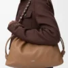 Large Flamenco purse in mellow nappa lambskin Mocha Large Flamenco purse in mellow nappa lambskin Mocha