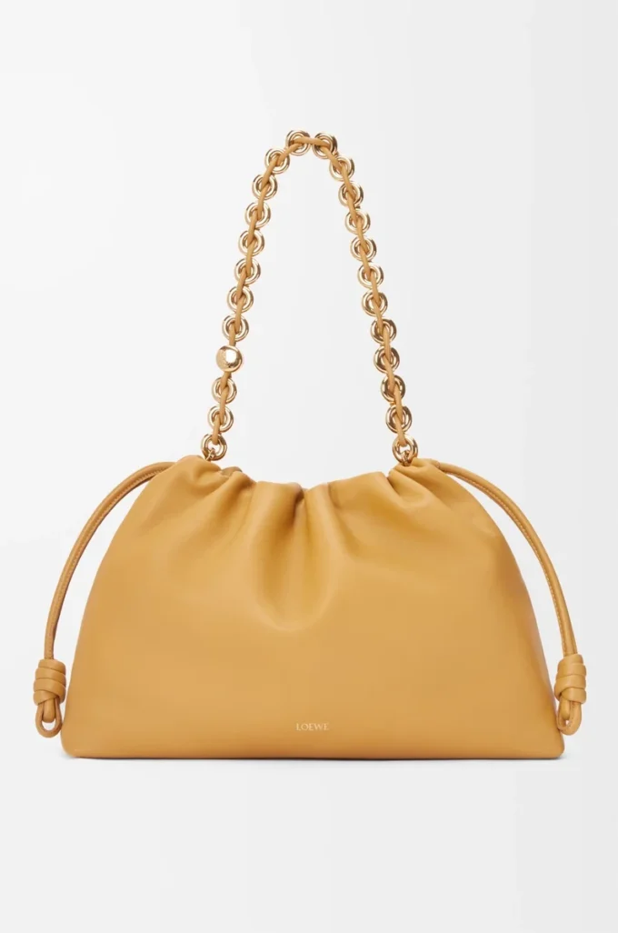Large Flamenco purse in mellow nappa lambskin Sahara Large Flamenco purse in mellow nappa lambskin Sahara
