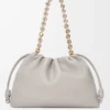 Large Flamenco purse in mellow nappa lambskin Shell Grey Large Flamenco purse in mellow nappa lambskin Shell Grey