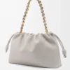 Large Flamenco purse in mellow nappa lambskin Shell Grey Large Flamenco purse in mellow nappa lambskin Shell Grey