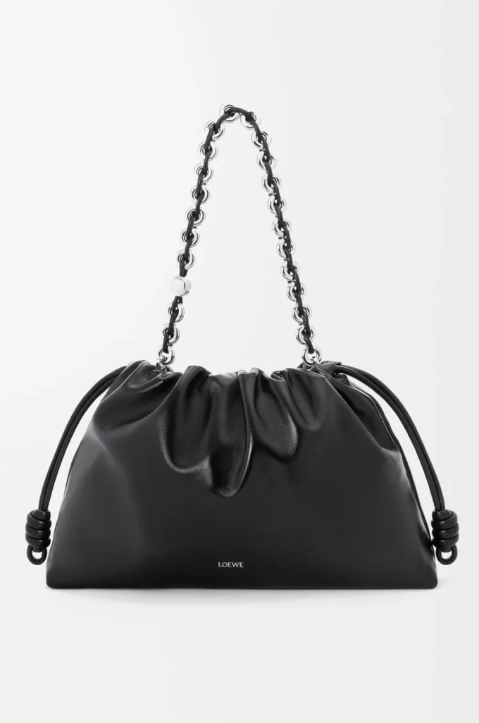 Large Flamenco purse in patent nappa lambskin Black Large Flamenco purse in patent nappa lambskin Black